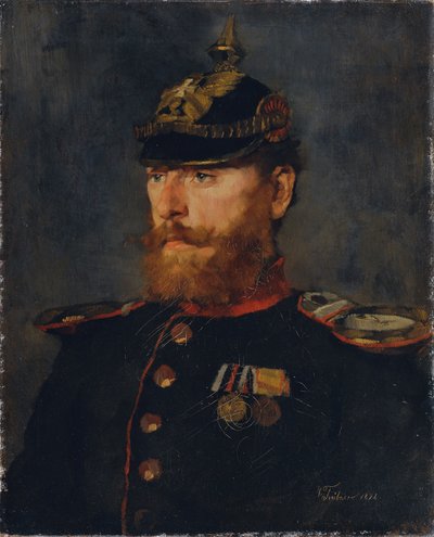 důstojník Landwehru od Wilhelm Trübner