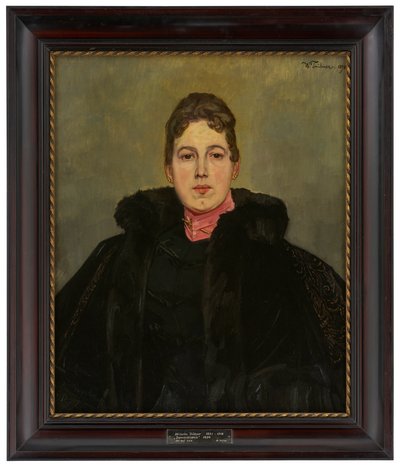 Portrét neznámé dámy od Wilhelm Trübner