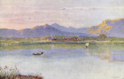 U jezera, pohled směrem na Constantii (barevná litografie) od Wilhelm Westhofen