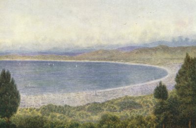 Stolová zátoka z Kloof Nek (barevná litografie) od Wilhelm Westhofen