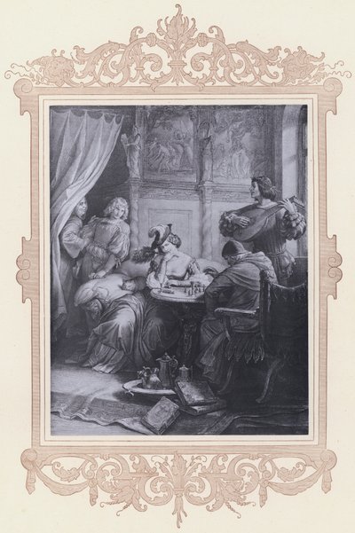 Adelheid, Gotz von Berlichingen (litografie) od Wilhelm von (after) Kaulbach