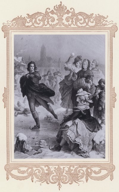 Goethe ve Frankfurtu (litho) od Wilhelm von (after) Kaulbach