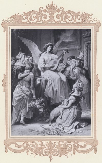Mignon, Wilhelm Meister (litho) od Wilhelm von (after) Kaulbach