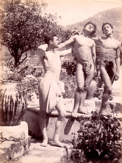 studie mužských aktů, kolem roku 1900 od Baron Wilhelm von Gloeden