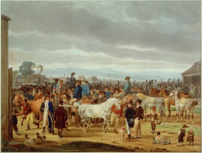 Koňský trh od Wilhelm von Kobell