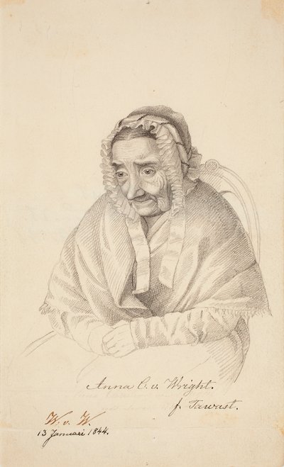 Anna Christina von Wright, umělcova babička od Wilhelm von Wright