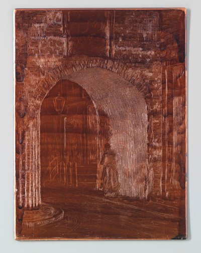 Vězeňská brána v Haagu pro obnovu od Willem Adrianus Grondhout (signed by artist)