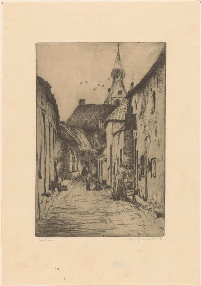 Hattem (původní název na objektu) od Willem Adrianus Grondhout (signed by artist)