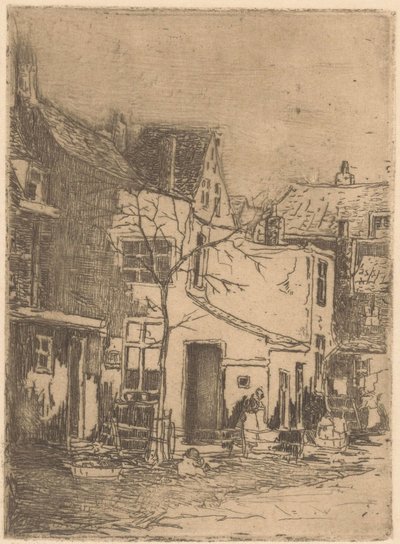 Domy v Rijswijku od Willem Adrianus Grondhout (signed by artist)