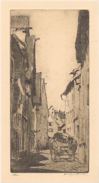 Ulm (původní název na objektu) od Willem Adrianus Grondhout (signed by artist)