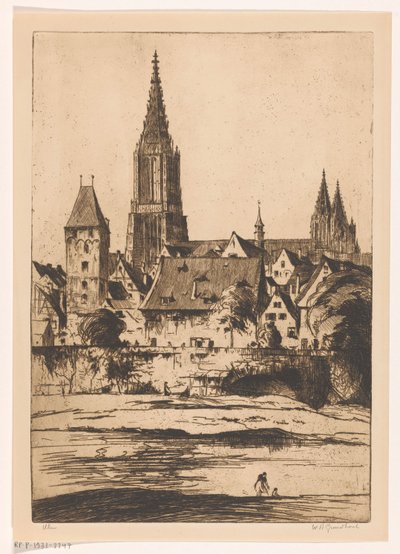 Ulm (původní název na objektu) od Willem Adrianus Grondhout (signed by artist)