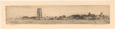 Westkapelle (původní název na objektu) od Willem Adrianus Grondhout (signed by artist)