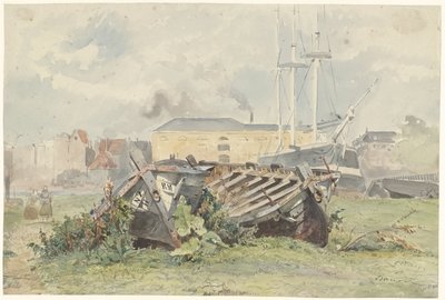 Loděnice od Willem Anthonie van Deventer
