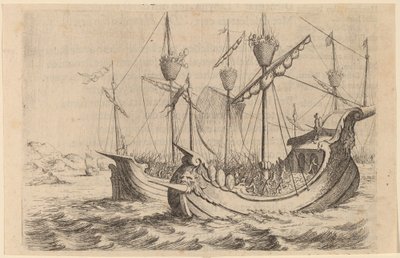 Hannibalovo námořnictvo bojující s Rhoďany, 1634. od Willem Basse