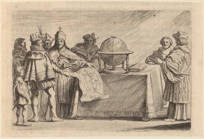 Rozdělení zeměkoule mezi Španělsko a Portugalsko od Willem Basse