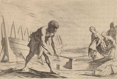 Odysseus na ostrově bohyně Calypso, 1634. od Willem Basse