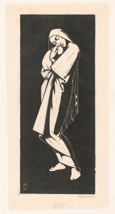 Žena s dítětem od Willem Bernardus IJzerdraat (signed by artist)