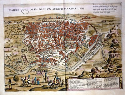 Káhira. Atlas Wilhelma Blaeua, Amsterdam 1630. od Willem Blaeu