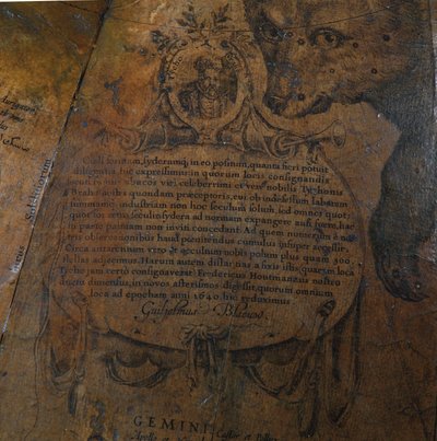 Velký pár knihovních glóbů, pozemský 1645/48, nebeský po cca 1630 od Willem Blaeu