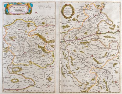 Hora a domek - Blaisois (Champagne, Ardeny), v "Theatrum Orbis Terrarum, sive Atlas Novus" Willema Blaeu, Amsterdam od Willem Blaeu