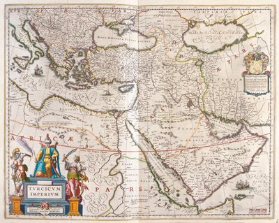 Turecká říše, v "Theatrum Orbis Terrarum, sive Atlas Novus" Willema Blaeua, Amsterdam od Willem Blaeu
