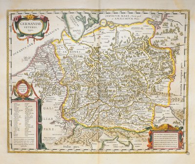Staré Německo ze světového divadla Willem Bleau, Amsterdam od Willem Blaeu