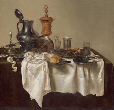 Banketový kousek s mletým koláčem od Willem Claesz. Heda