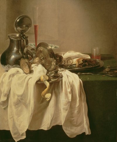 Zátiší (olej na plátně) od Willem Claesz. Heda