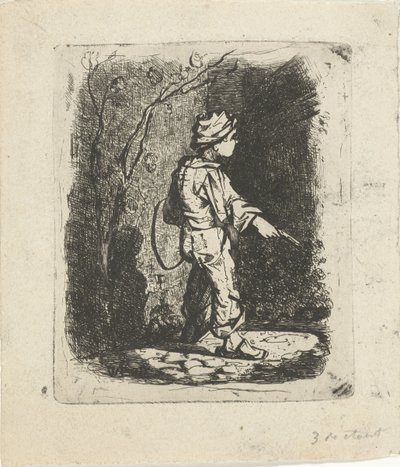 Chlapec s obručí od Willem Cornelis van Dijk