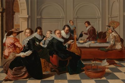 Hudební setkání od Willem Cornelisz Duyster (copy after)