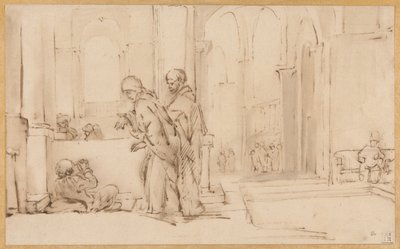 Petra a Jana u Chrámové brány od Willem Drost