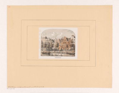 Herengracht s Bartolotti House v Amsterdamu Heerengracht (název na objektu) od Willem Hekking jr.