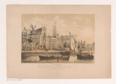 Keizersgracht s Onze-Lieve-Vrouwekerk v Amsterdamu od Willem Hekking jr.