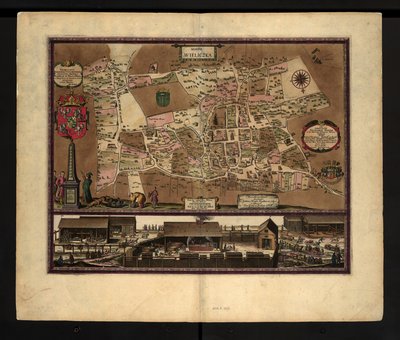 Obrázek solného dolu Wieliczka od Wilhelma Hondiuse, Polsko od Willem Hondius