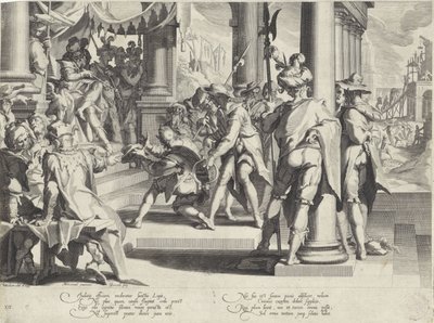 Alegorie nedotknutelnosti zákona Thronus Justitiae (název série) od Willem Isaacsz. van Swanenburg