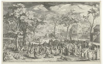 Městský jarmark, cca. 1610 od Willem Isaacsz. van Swanenburg