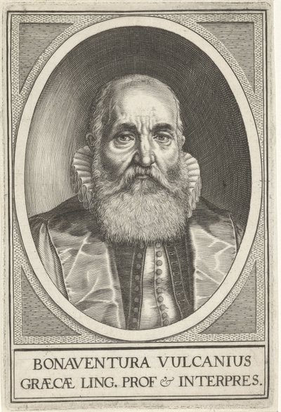 Portrét van Bonaventura Vulcanius od Willem Isaacsz. van Swanenburg