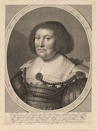 Kateřina, hraběnka z Pallandt od Willem Jacobsz Delff after Michiel van Miereveld
