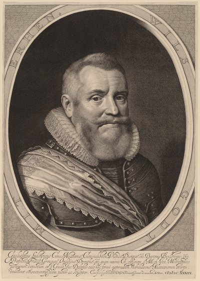 William Louis, hrabě z Nassau-Beilstein od Willem Jacobsz Delff after Michiel van Miereveld