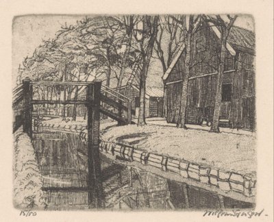 Most v Assendelftu od Willem Jansen (graveur) (signed by artist)