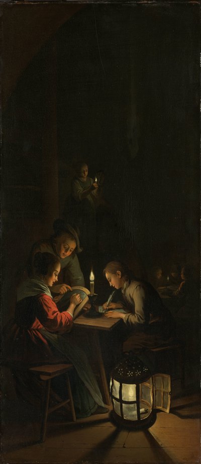 Triptych: Alegorie výtvarné výchovy od Willem Joseph Laquy