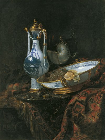 Zátiší s pohárem Nautilus od Willem Kalf