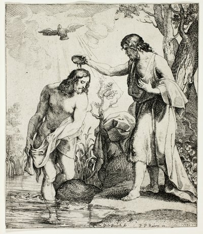 Křest Kristův od Willem Panneels