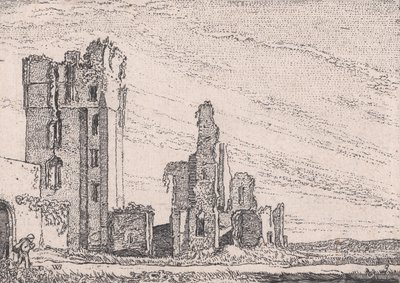 Huys te Kleef poblíž Haarlemu, z Versheyden Landtschapjes Various Little Landscap..., asi 1616. od Willem Pietersz. Buytewech