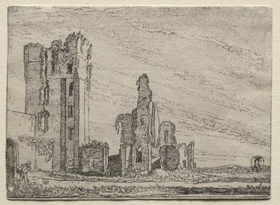 Zřícenina hradu Huys Te Kleef poblíž Haarlemu od Willem Pietersz Buytewech