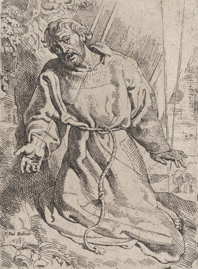 Saint Francis Receiving the Stigmata, ca. 1613-14. od Willem Pietersz. Buytewech