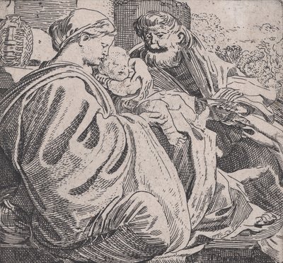Svatá rodina odpočívá, ca. 1615. od Willem Pietersz. Buytewech