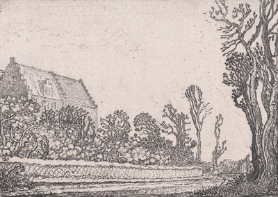 Dům se stupňovitým štítem, z Verscheyden Landtschapjes Různé malé země..., ca. 1616. od Willem Pietersz. Buytewech