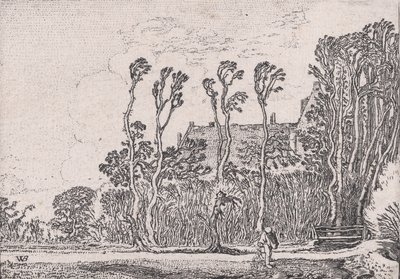Rozsévač, z Verscheyden Landtschapjes Různé malé krajiny, deska 5, ca. 1616. od Willem Pietersz. Buytewech