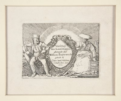 Titulní strana pro Soubor krajin od Willem Pietersz. Buytewech
